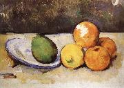 Paul Cezanne, and fruit have a plate of still life